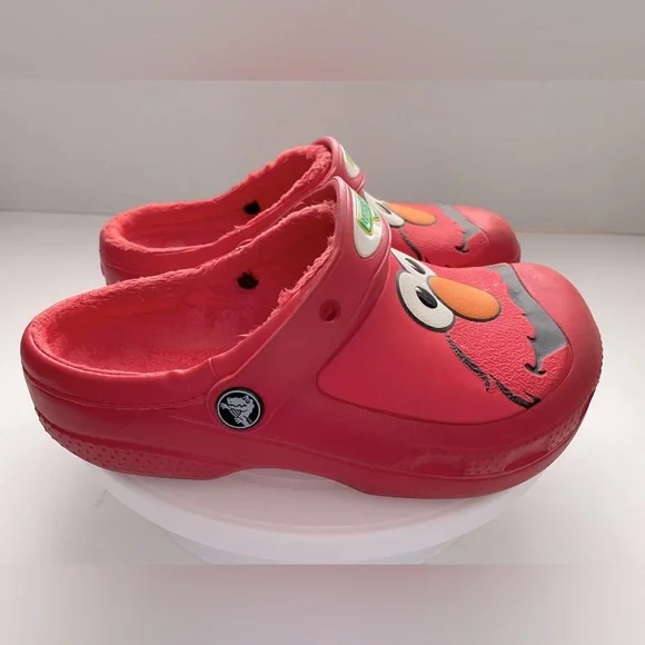 Kids Crocs Sesame Street Elmo Clogs - Size 3 - Picture 2 of 8
